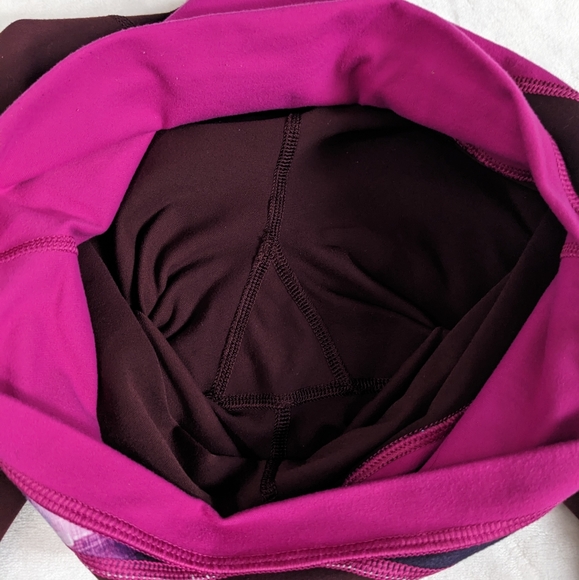 Lululemon Full Length Flare Burgundy Wide Waistband Groove Pant Y2K Leggings Sz6 - Picture 13 of 16